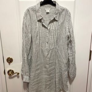 Artisan NY 100” linen Tunic top Sz XL